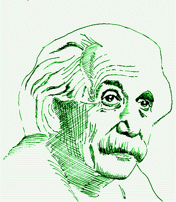 Albert Einstein, Zeichnung